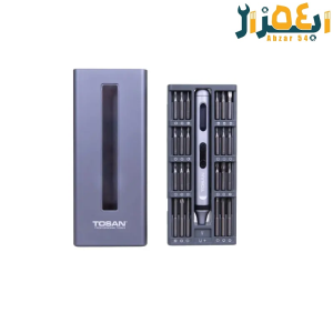 پیچ گوشتی شارژی قلمی 50عددی مدل 9001توسن