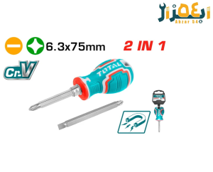 پیچ گوشتی مشتی دو طرفه کوتاه tht250216توتال total