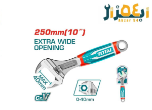 آچار فرانسه روکش دار صنعتی 10 اینچ tht101106 توتال total