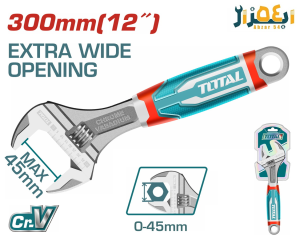 آچار فرانسه روکش دار صنعتی 12 اینچ tht101126 توتال total