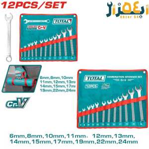 آچار یکسر رینگ 12 پارچه کیفی صنعتی توتالtht1022121