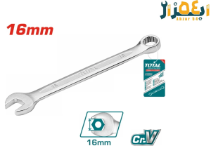 آچار یکسر صنعتی 16mm توتال tcspa161