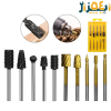 چوب ساب فرز مینیاتوری 10 عددی جعبه زرد