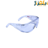 عینک ایمنی بغل کرکره ای سفید مدل 8141 ARVA-اروا