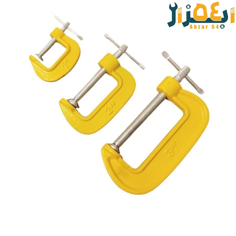 گیره سه عددی کلمپ زرد