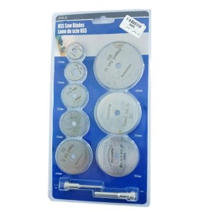 مجموعه 10 عددی صفحه فرز با تبدیل دریل به فرز (تیغ اره پولکی )