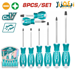ست پیچ گوشتی 8 پارچه توتال TOTAL THT250608