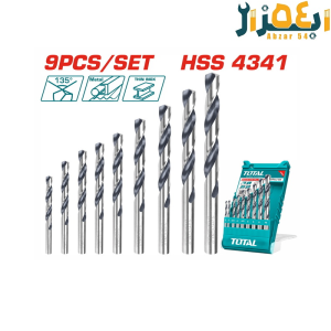 ست مته کبالت صنعتی 9 عددی توتالTOTAL TACSD0095