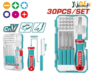 ست پیچ گوشتی وچنگک توتال TACSD30306