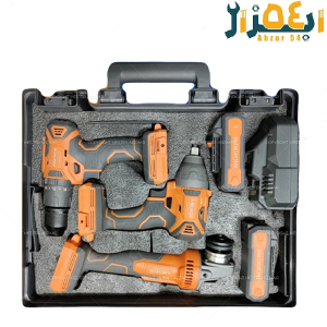 کیت پیچ گوشتی شارژی و مینی فرز شارژی 2 باتری DM پی ام P.M