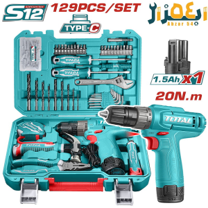دریل شارژی 129 پارچه توتال TOTAL THKTHP11292