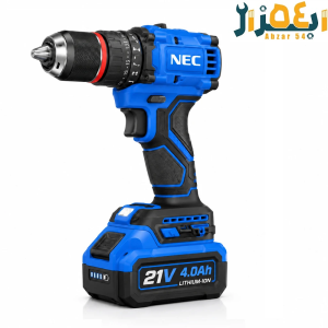 دریل شارژی 21 ولت چکشی براشلس 2133 NEC